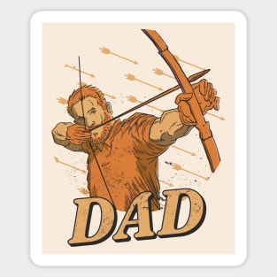 Archer Dad - Archery Father's Day Sticker